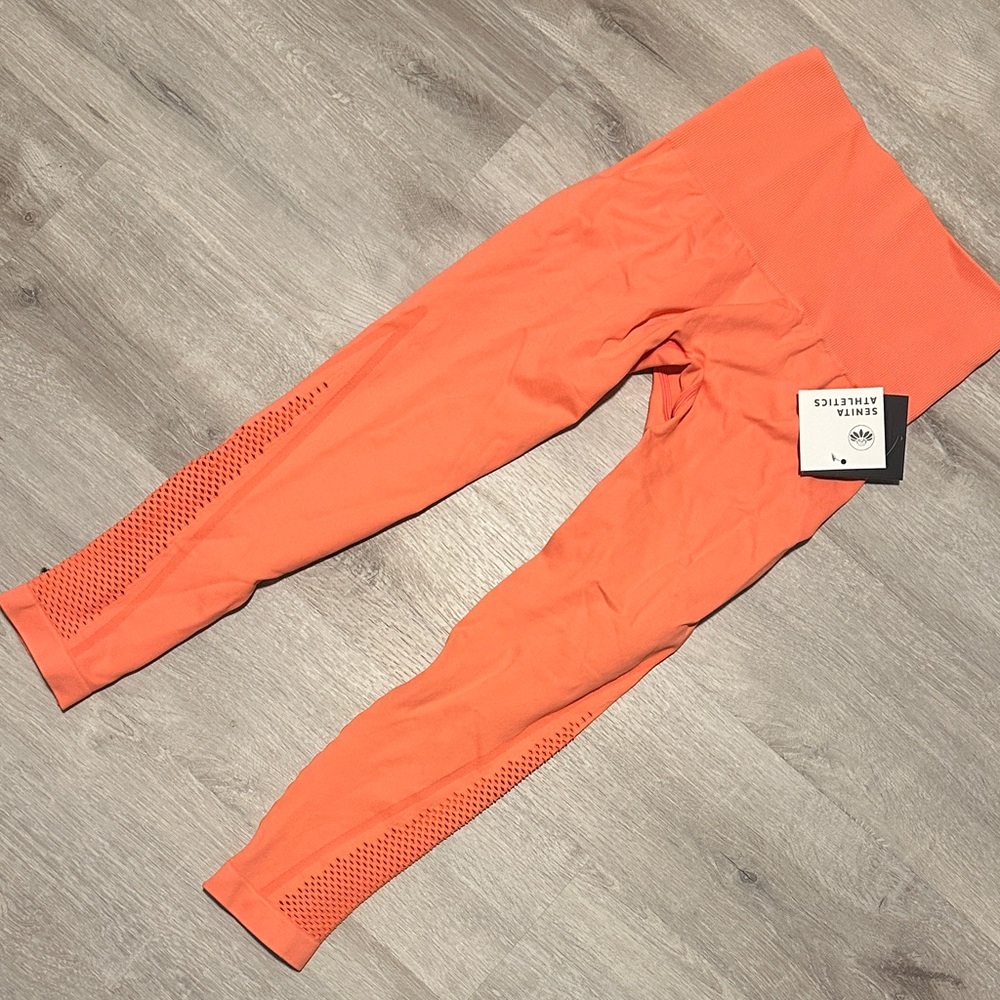 Senita Athletics Coral High-Waisted Leggings